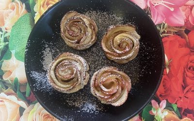 Snow Dusted Apple Roses