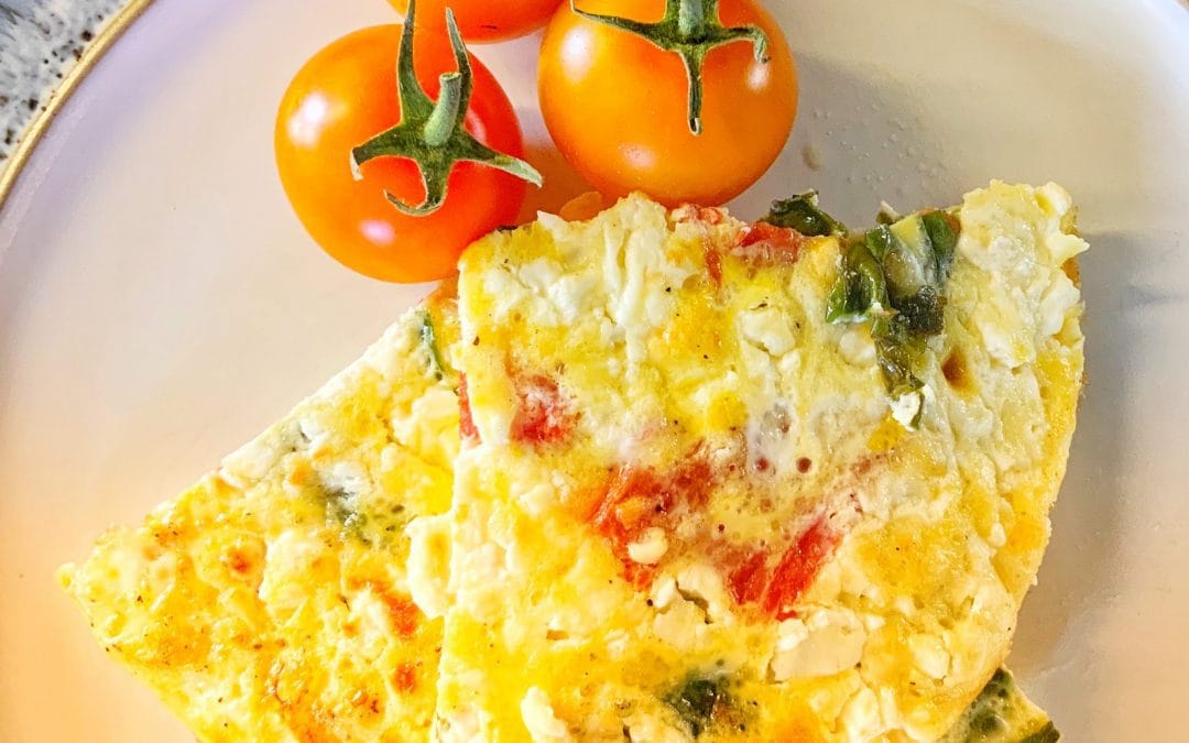 PEPPER & SPINACH FRITTATA