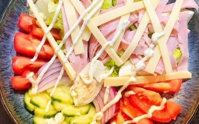 Retro Chefs Salad with Ranch Dressing