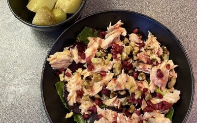 Salmon & beetroot salad