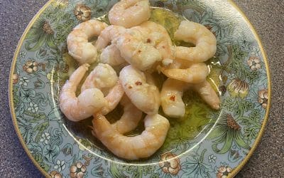 Baked prawns